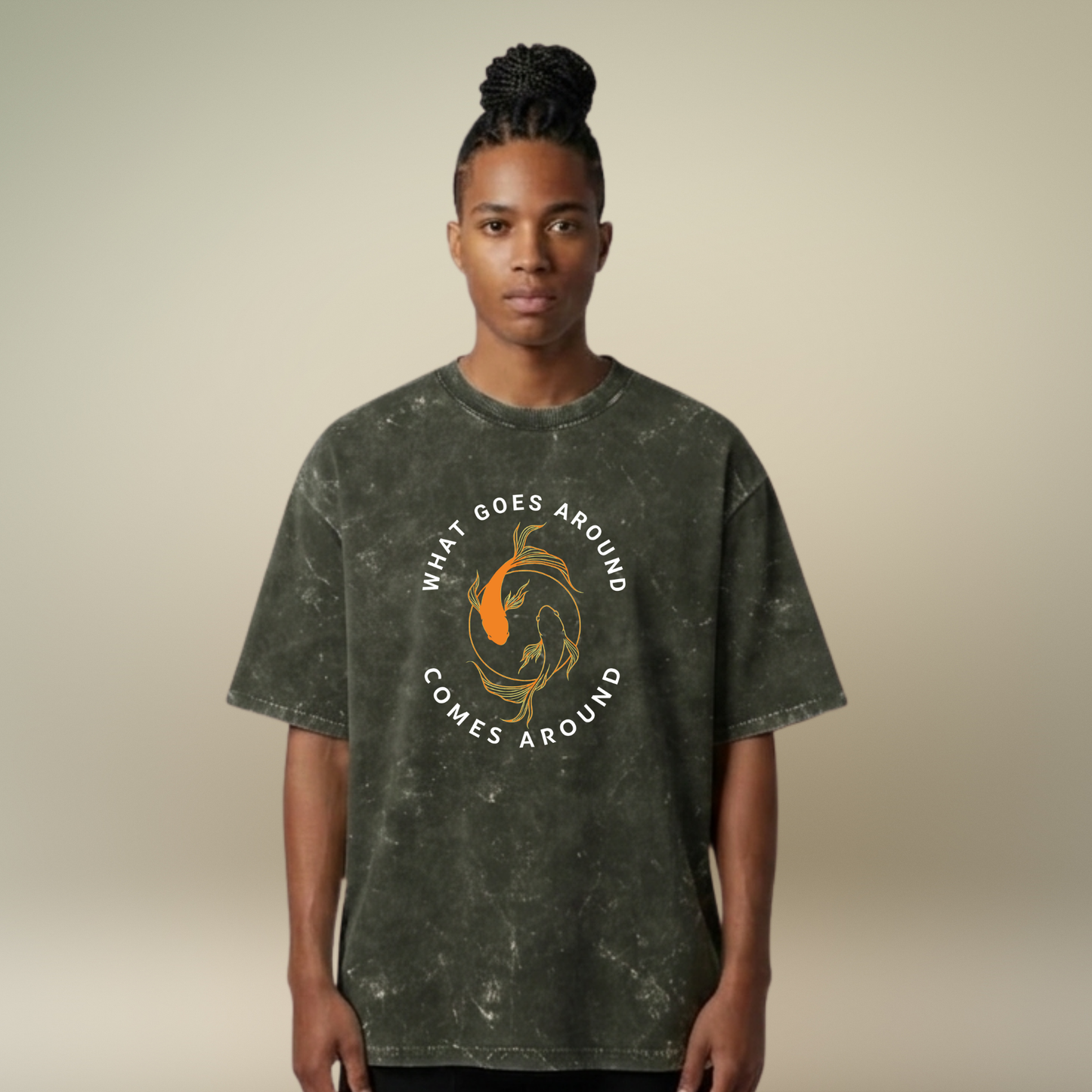 Chakravyuh- the viscous cycle - Acid Wash Tee