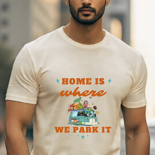 Home is where we park it Travel T-shirt for campers