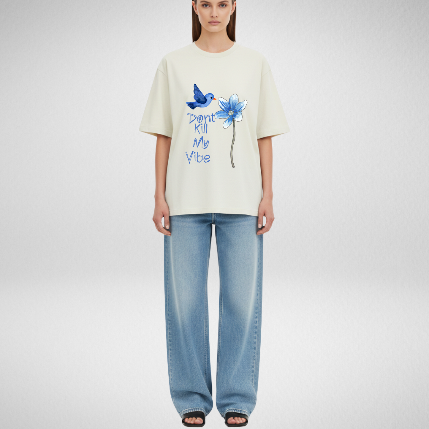 Don’t kill the vibe Floral T-shirt