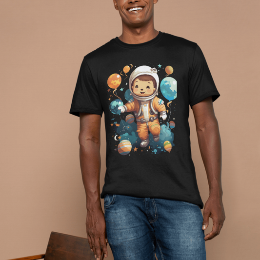 Cuddly bear in Astronaut suit T-shirt