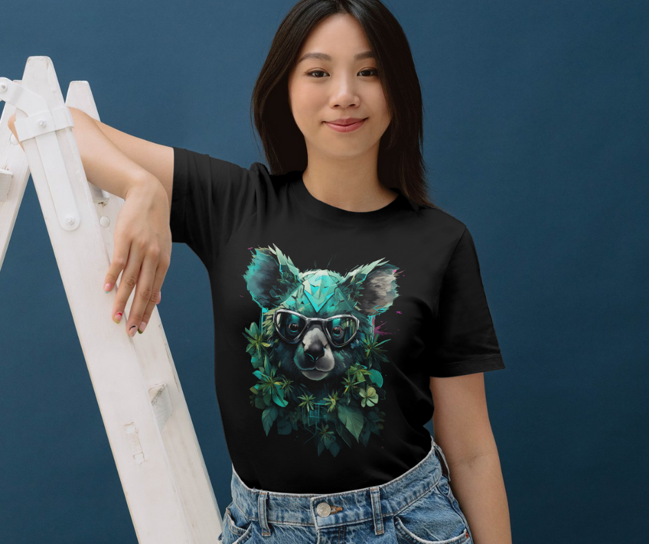 Cybernetic Koala T-shirt futuristic T-shirt