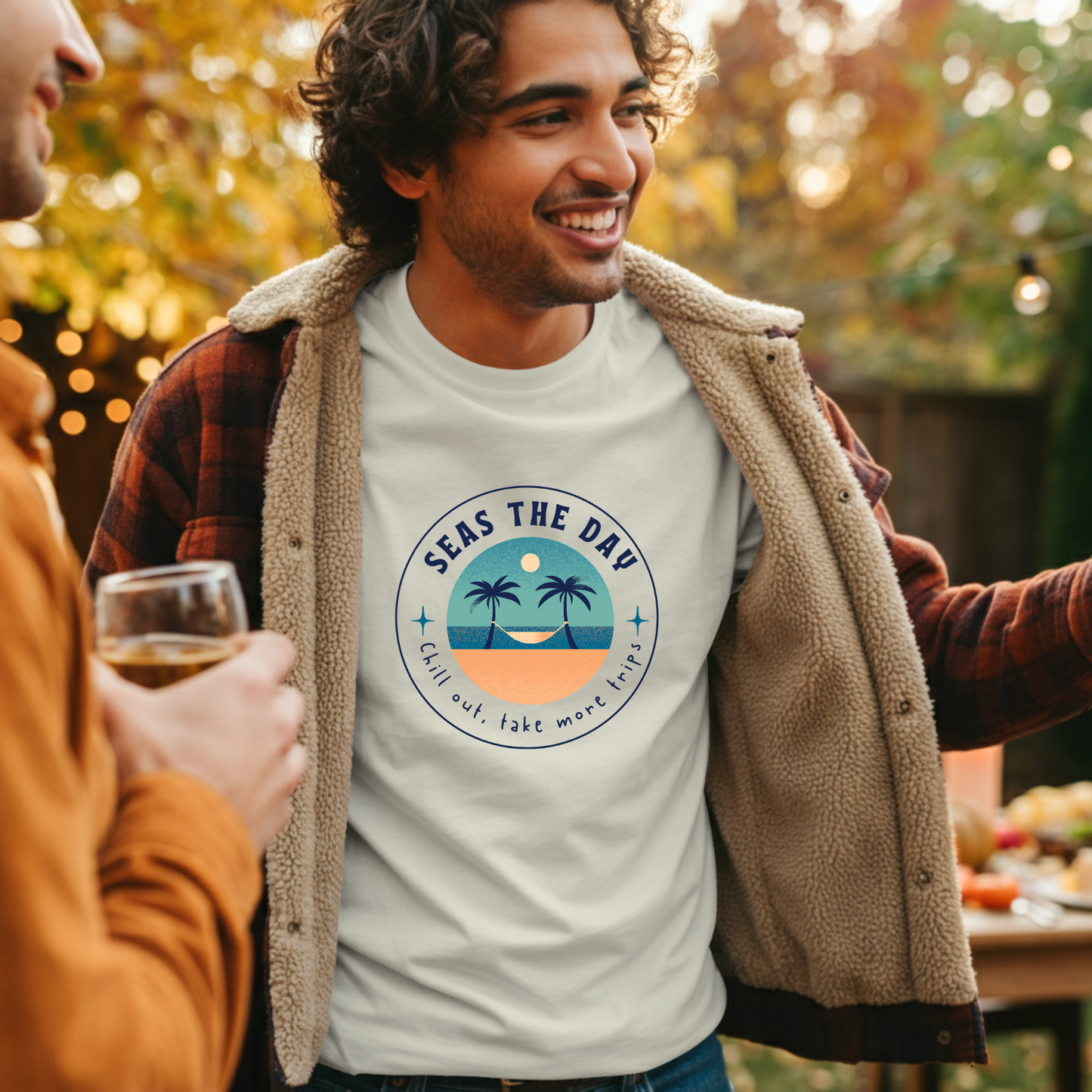 Seas The Day Tropical Travel T-Shirt