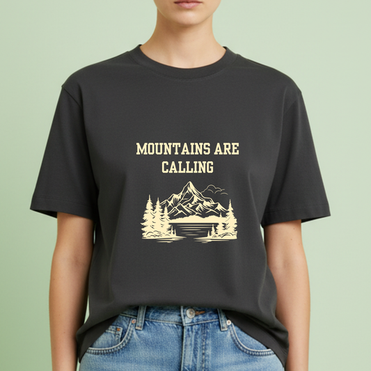 Mountains are calling, travel T-shirt for Woman