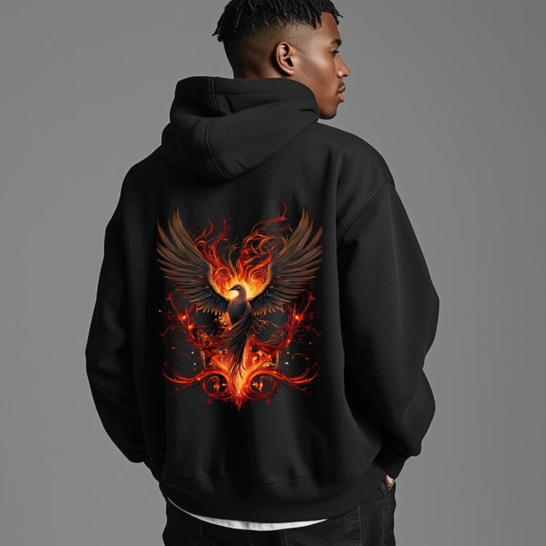 Flamed Zip Hoodie