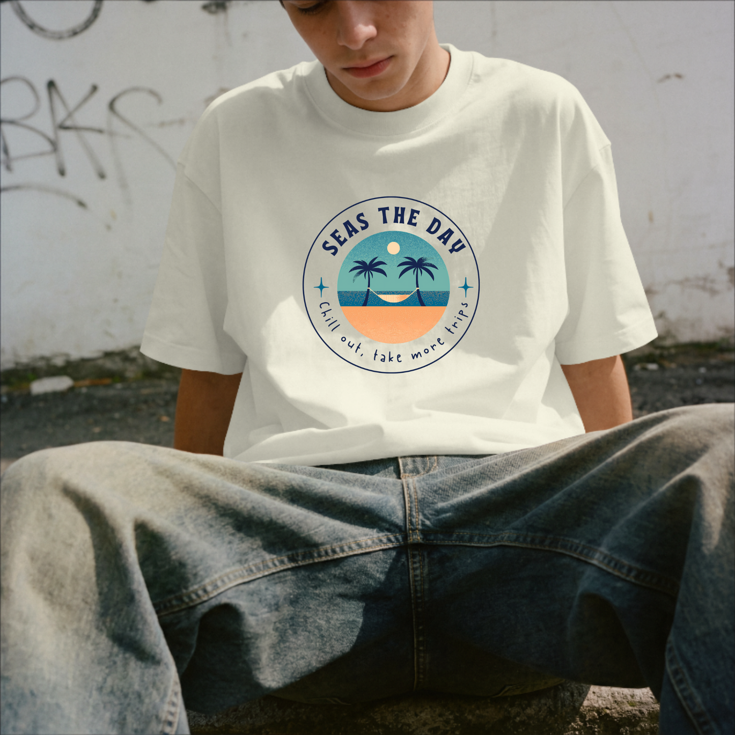 Seas The Day Tropical Travel T-Shirt
