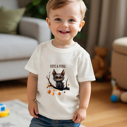 Cute & Feral Kid's Crew Neck T-Shirt