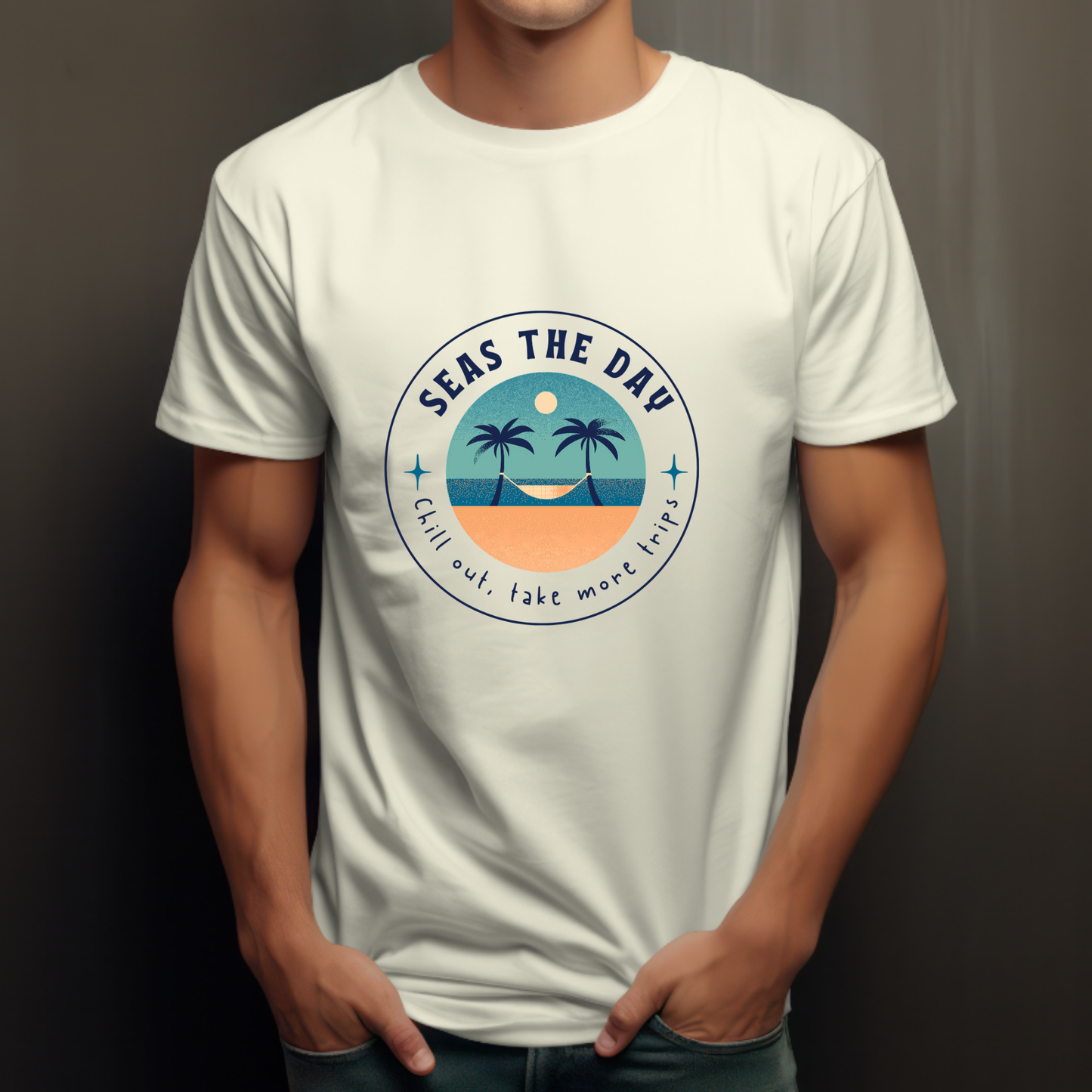 Seas The Day Tropical Travel T-Shirt