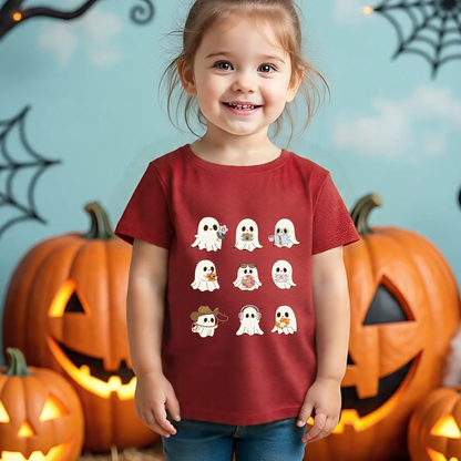 Ghost tattoo Kid's Crew Neck T-Shirt