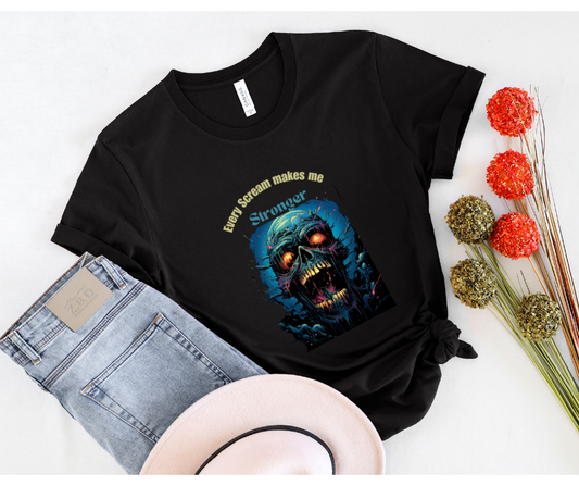 Scream makes me stronger Halloween T-shirt