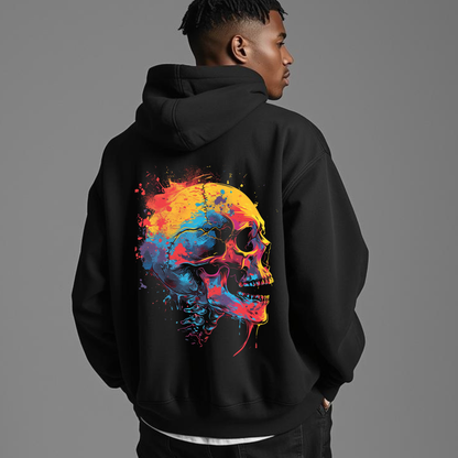 Colors of Skull Zip Hoodie