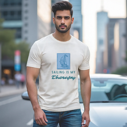 Sailing postage stamp travel T-Shirt for Sailing Lovers