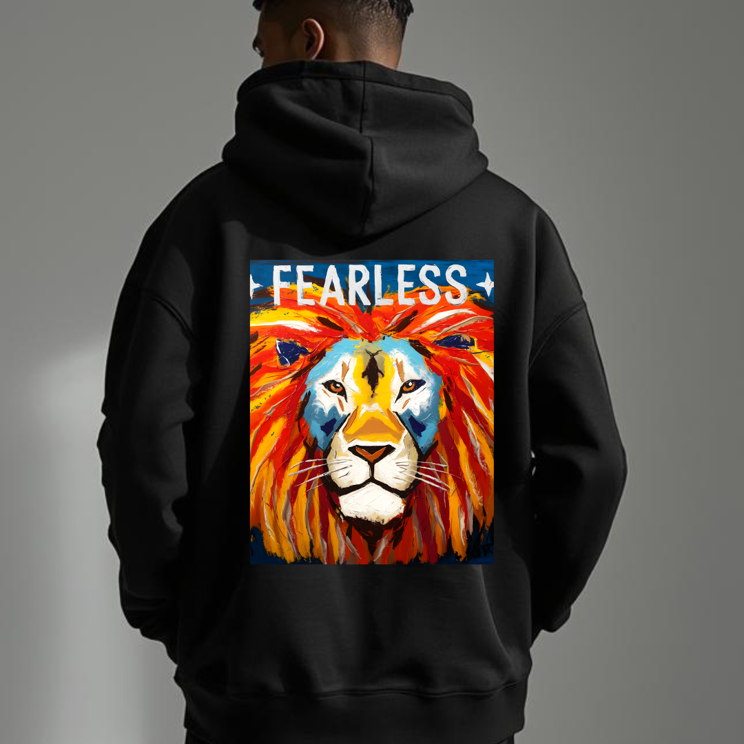 Fearless Lion Zip Hoodie