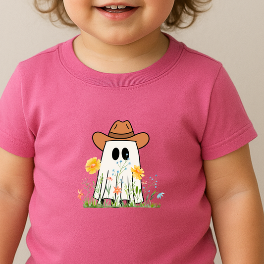 Ghost Halloween Kid's Crew Neck T-Shirt