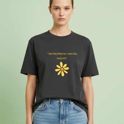 Take only memories flower Travel t-shirt for Woman
