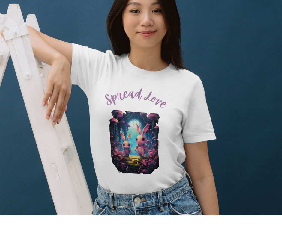 Spread Love bunny T-shirt