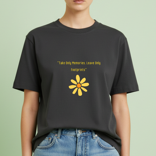 Take only memories flower Travel t-shirt for Woman