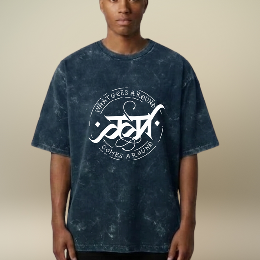 The Karma- Acid Wash T-shirt for Men
