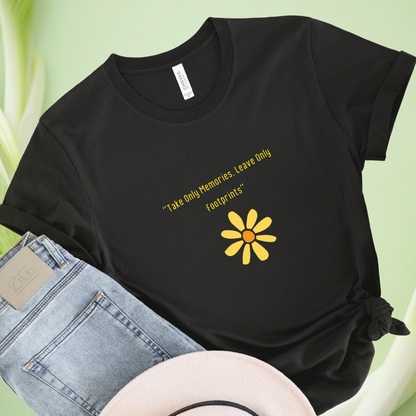 Take only memories flower Travel t-shirt for Woman