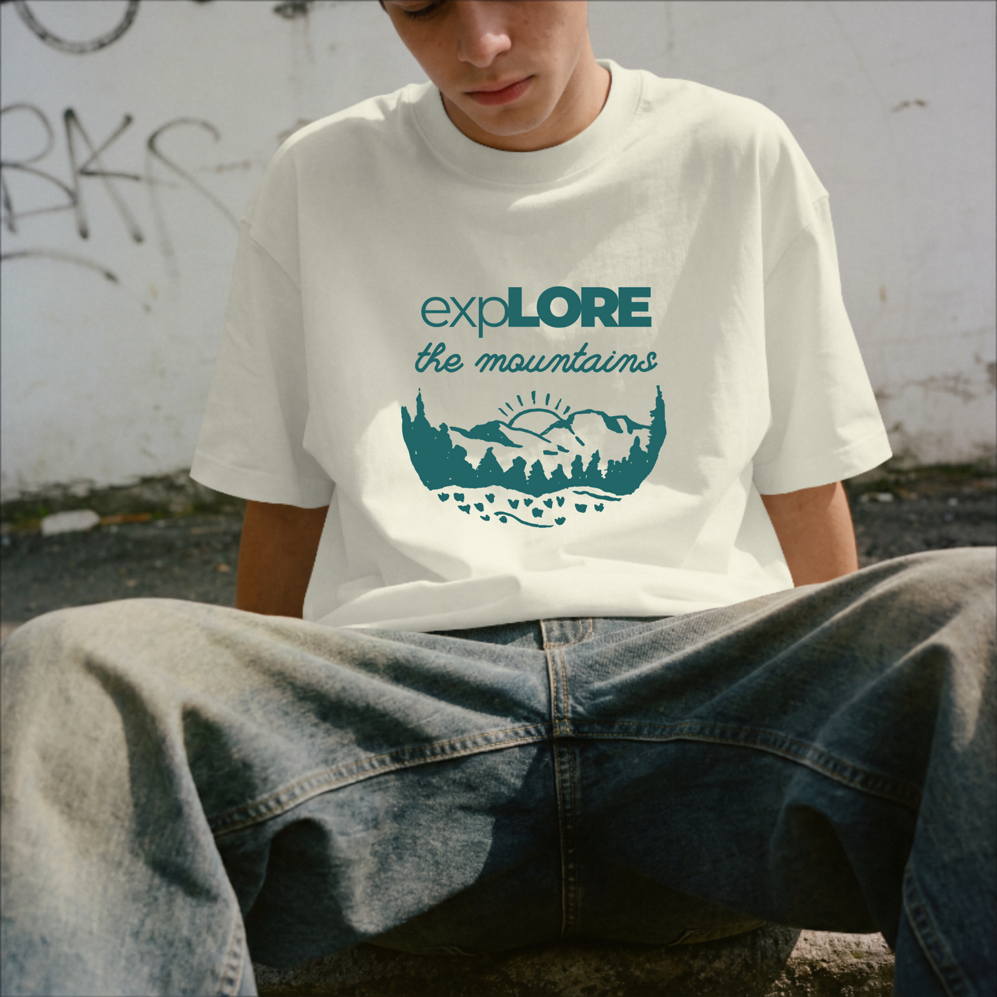 Explore The Mountains T-shirt for Explorers