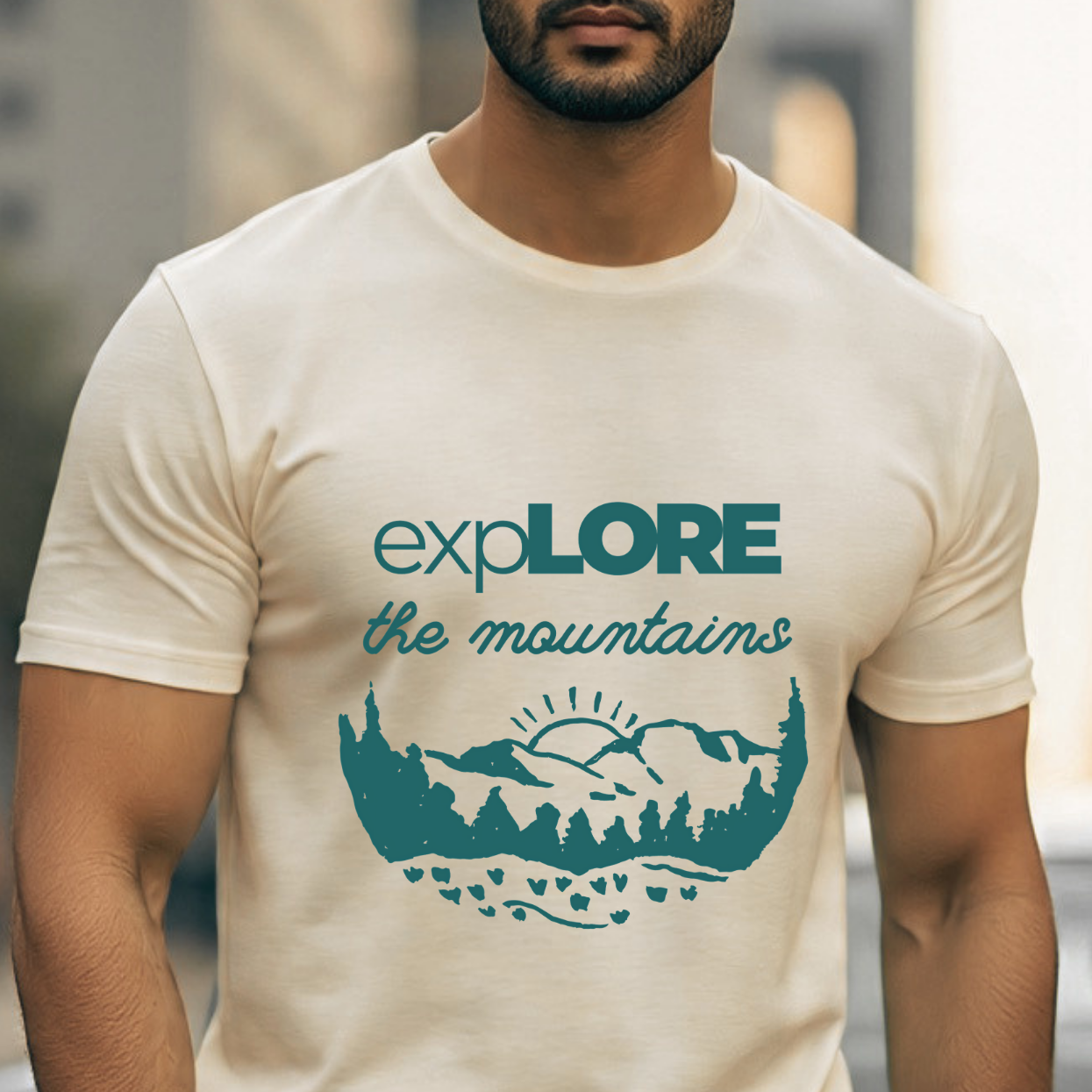 Explore The Mountains T-shirt for Explorers