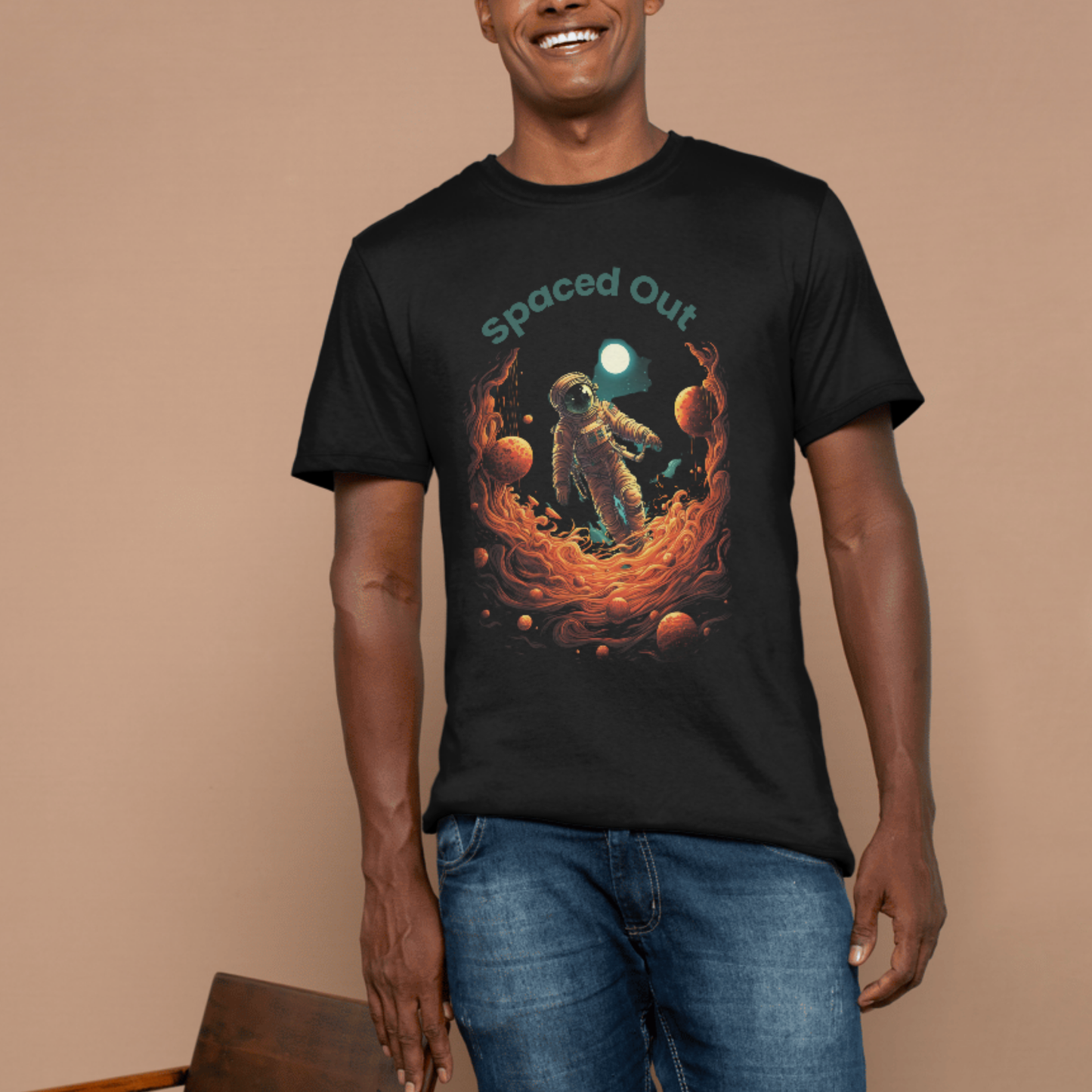 Spaced out astronaut t-shirt