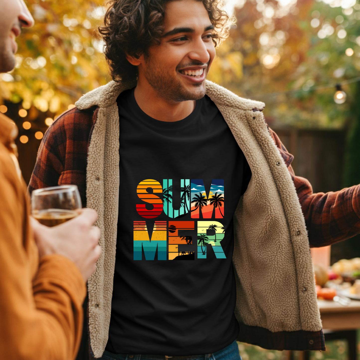 Colorful Summer Tropical Travel T-Shirt