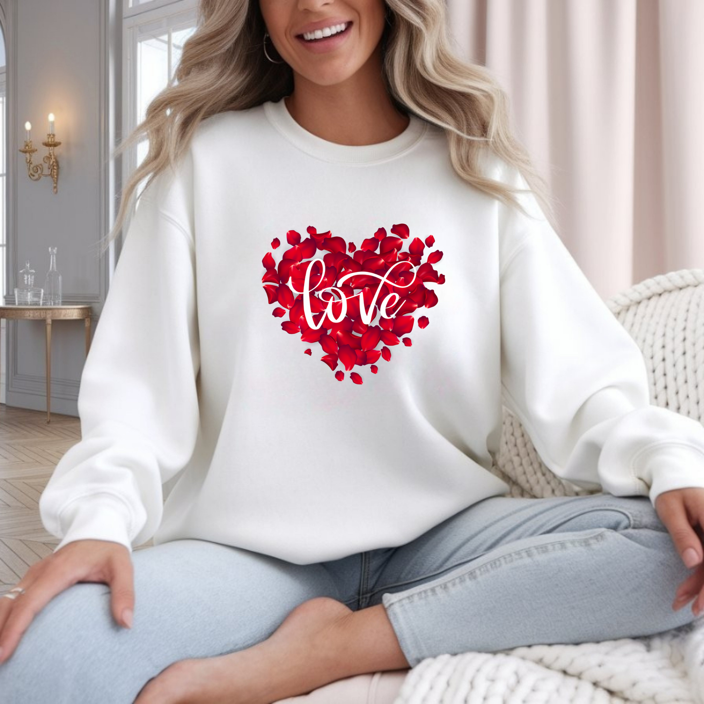 Rose Petals Love Sweatshirt