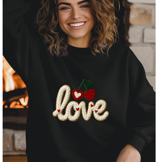 Crochet Love  Sweatshirt