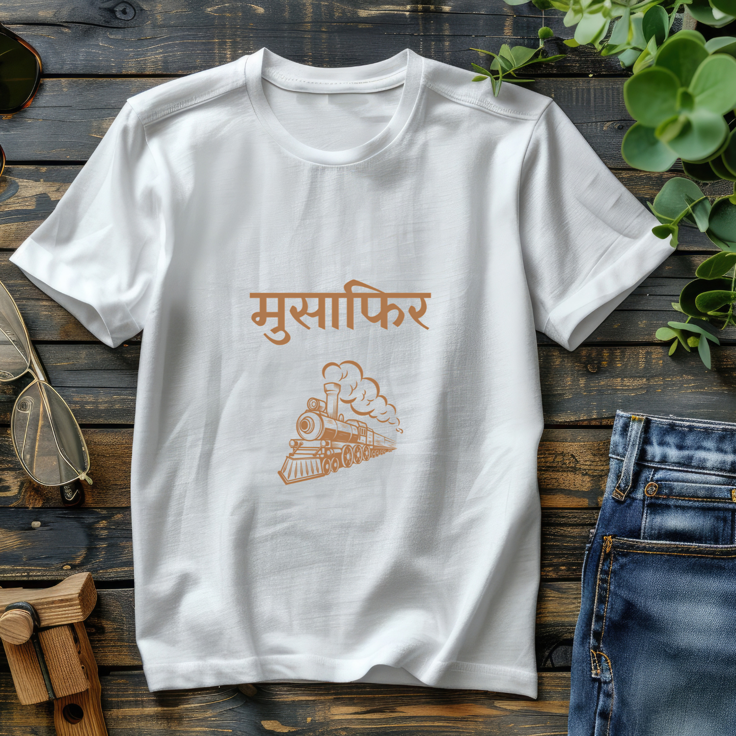 Musafir train travel t-shirt