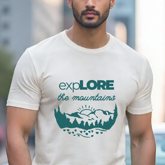 Explore The Mountains T-shirt for Explorers