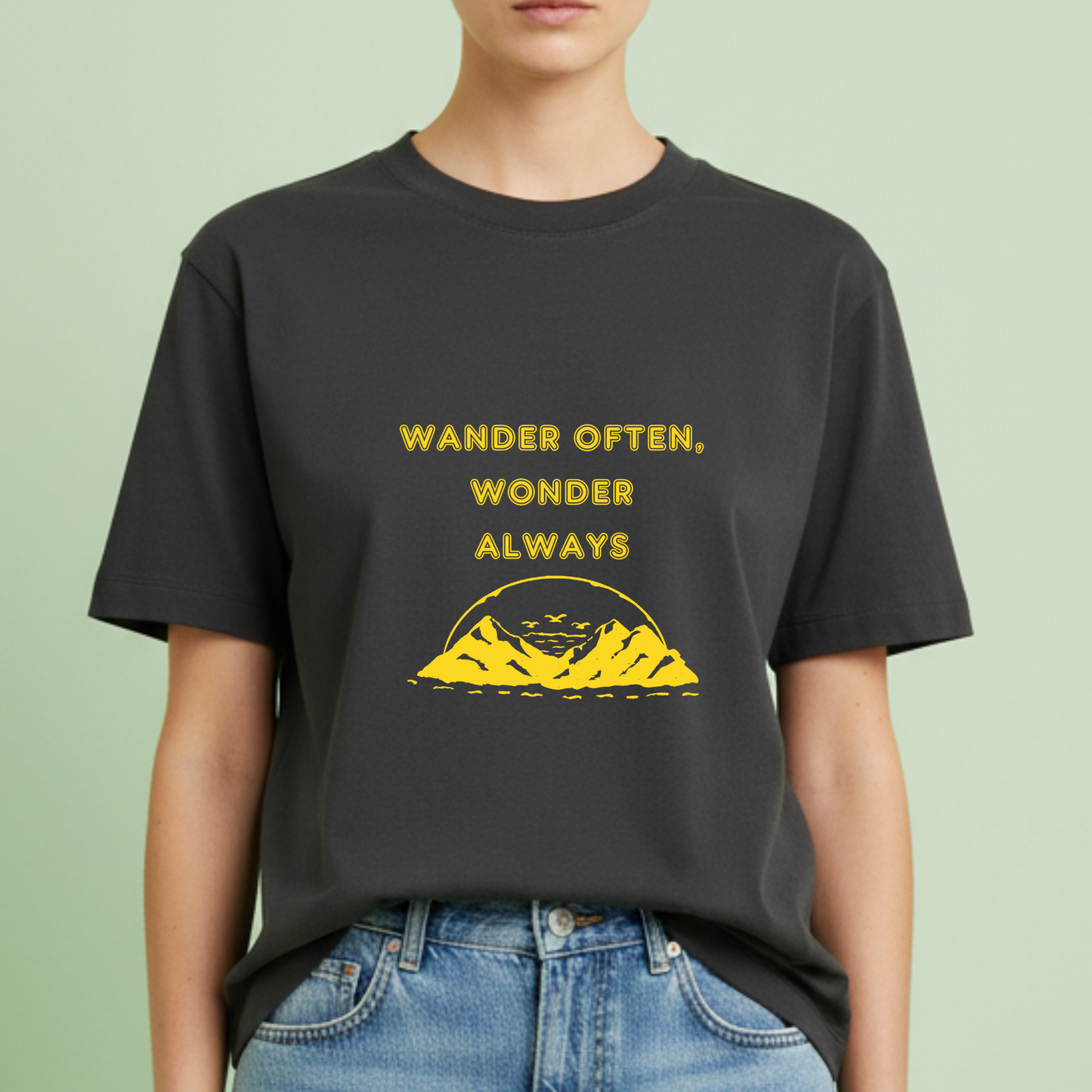 Wander Often, Wonder Always travel T-shirt for Woman