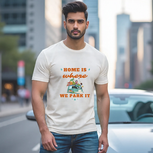 Home is where we park it Travel T-shirt for campers