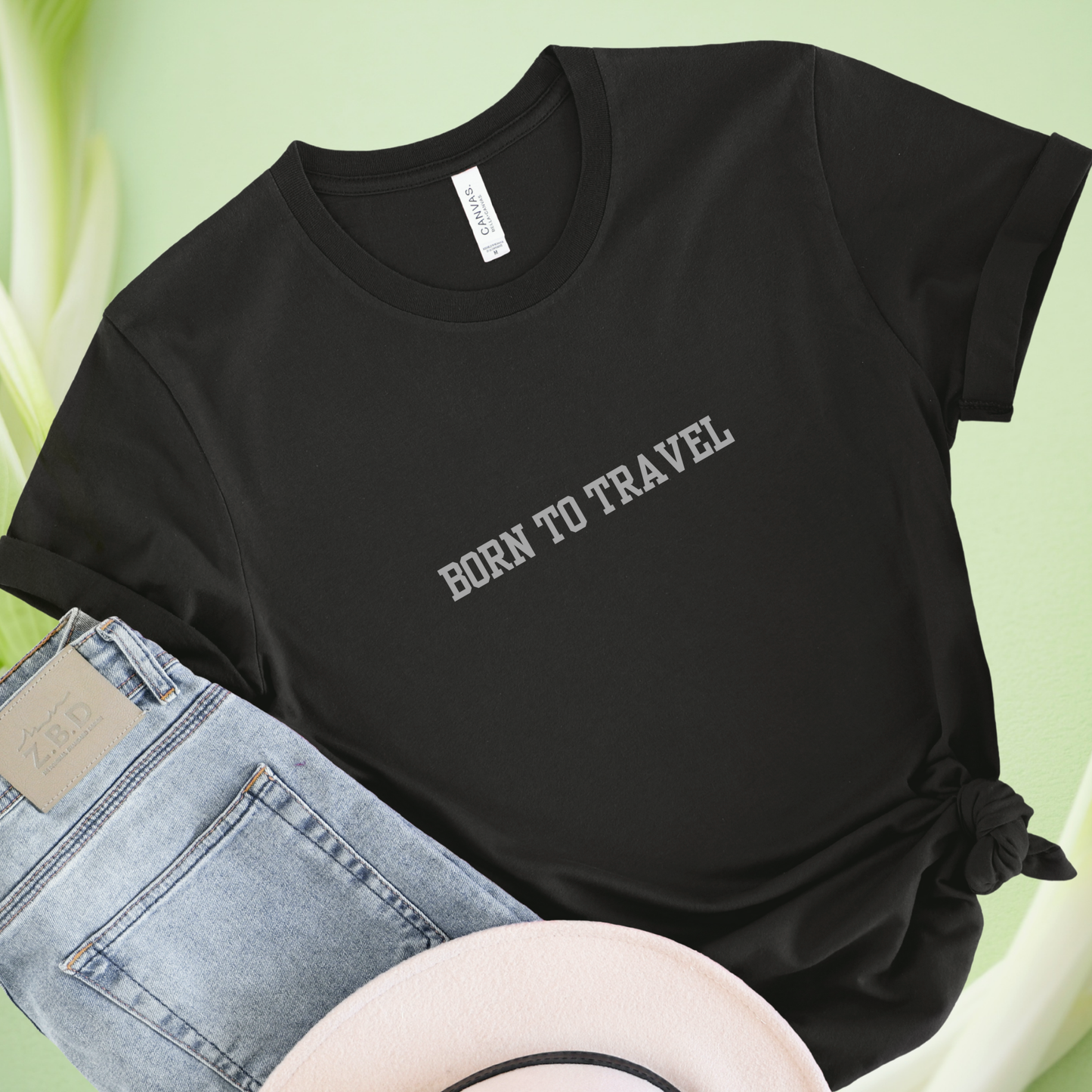 Born to travel saying travel t-shirt for Woman