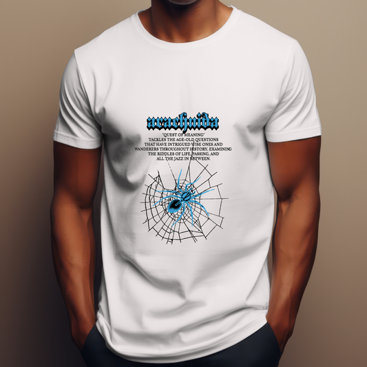 Arachnida - Quest of Meaning - White Pure Cotton T-shirt