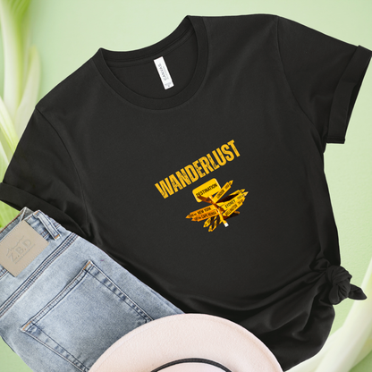 Wanderlust sign board Travel T-shirt for Woman