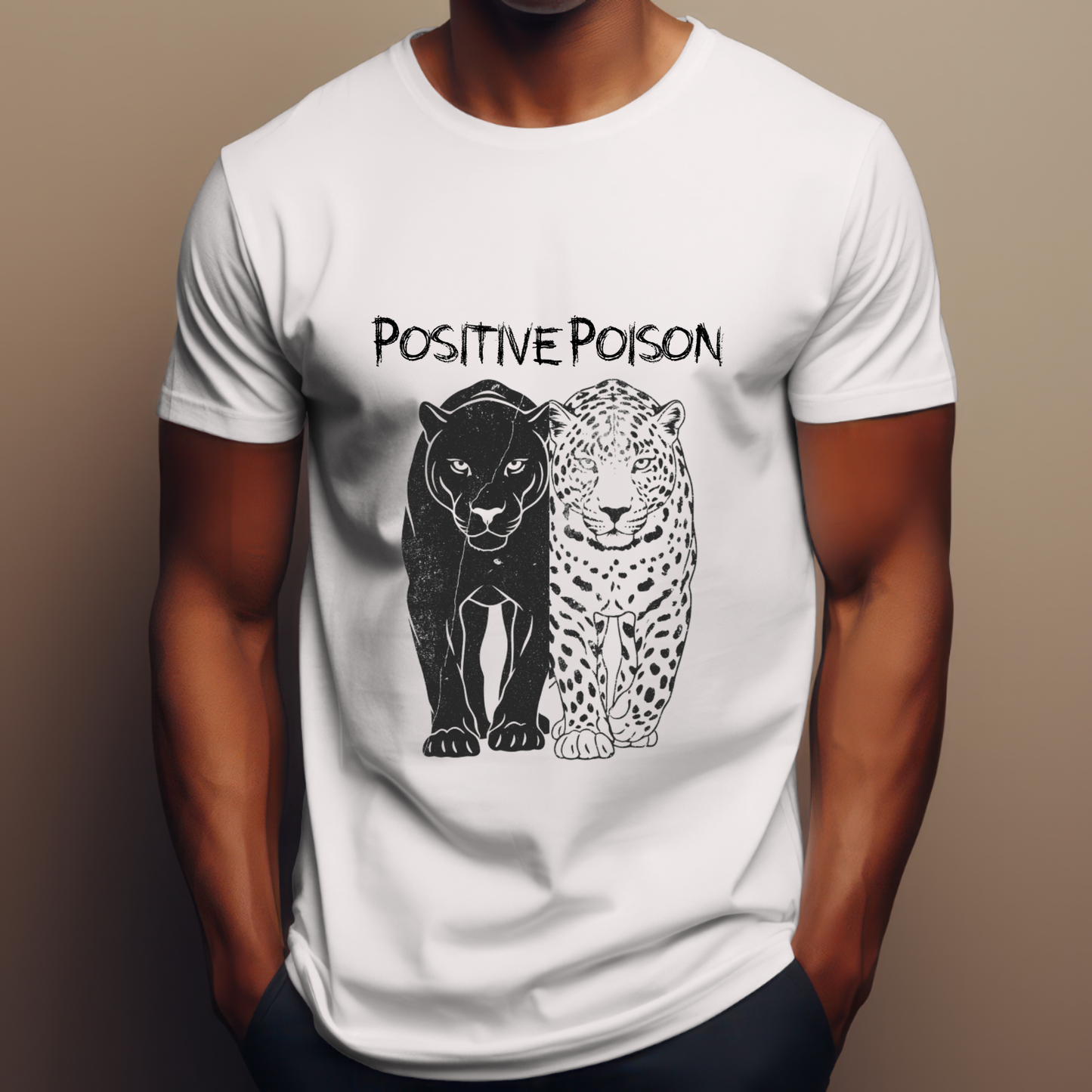 Positive Poison - Pure Cotton White T-shirt for Men