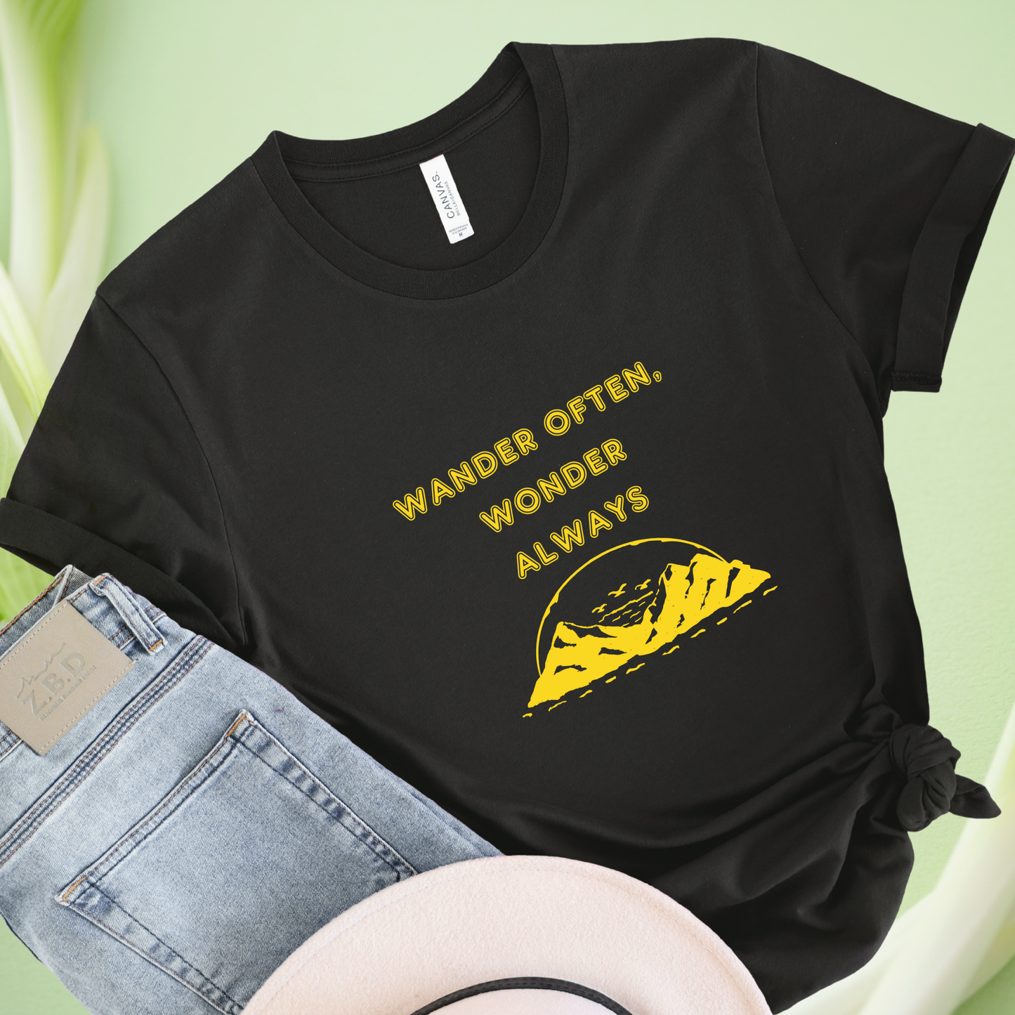 Wander Often, Wonder Always travel T-shirt for Woman