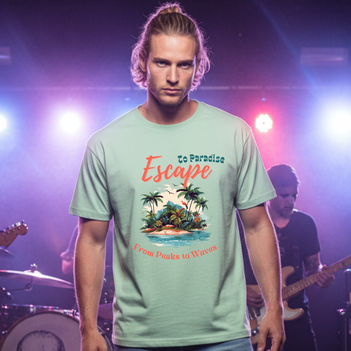 Escape to Paradise Tropical Travel T-shirt