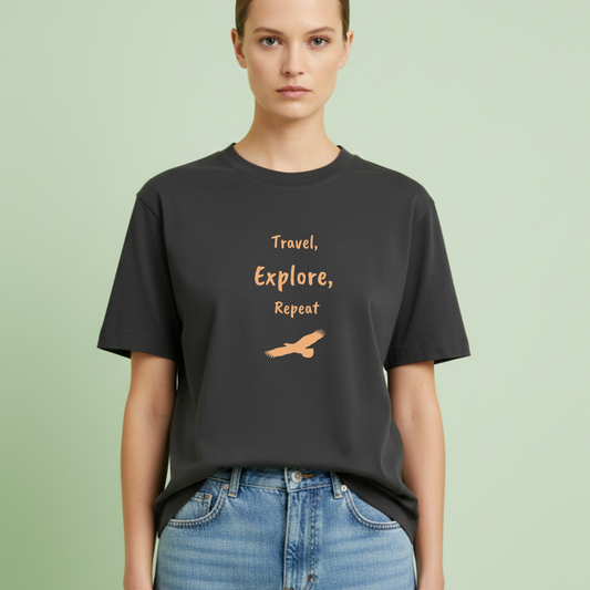Travel, explore, repeat , Eagle travel T-shirt for Woman
