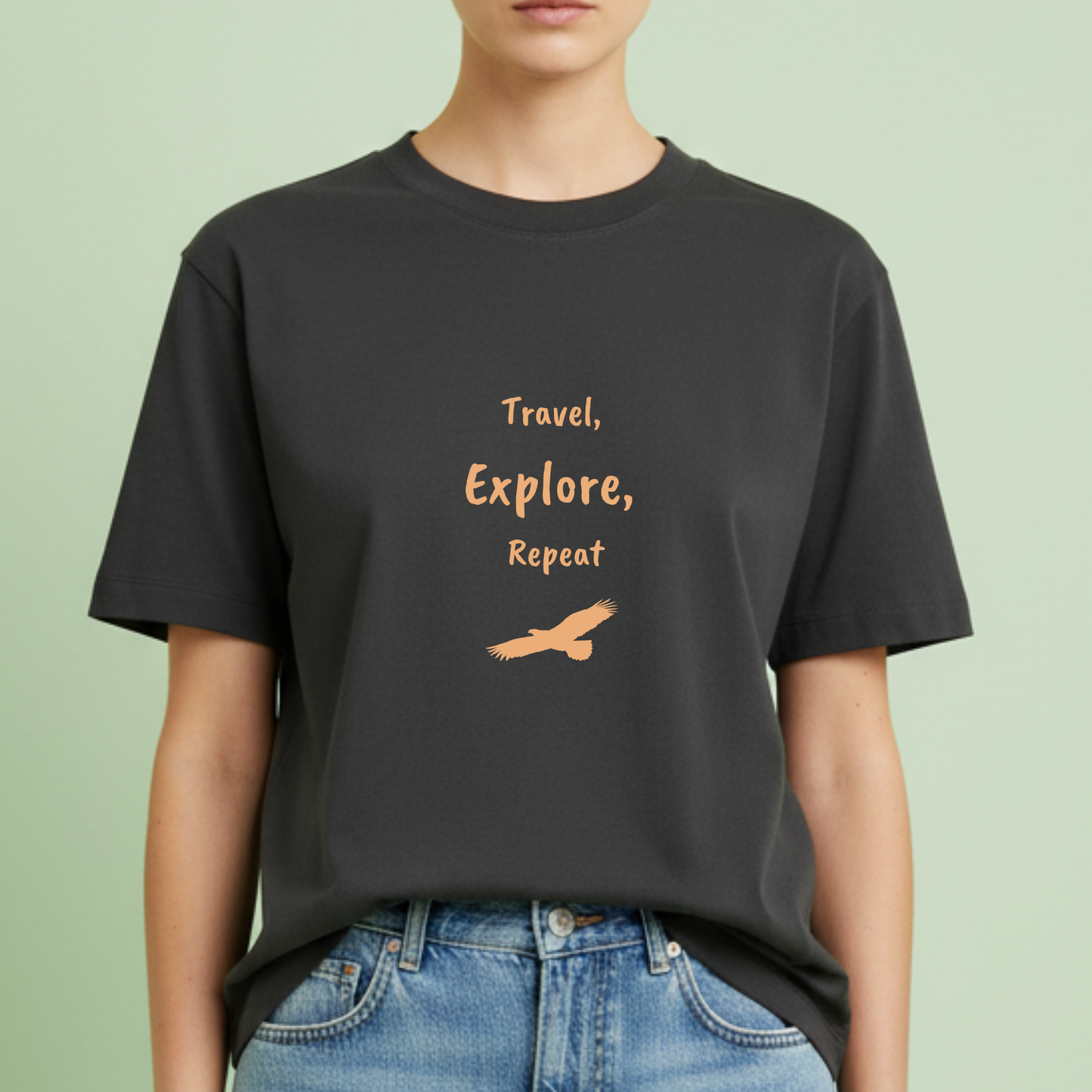 Travel, explore, repeat , Eagle travel T-shirt for Woman