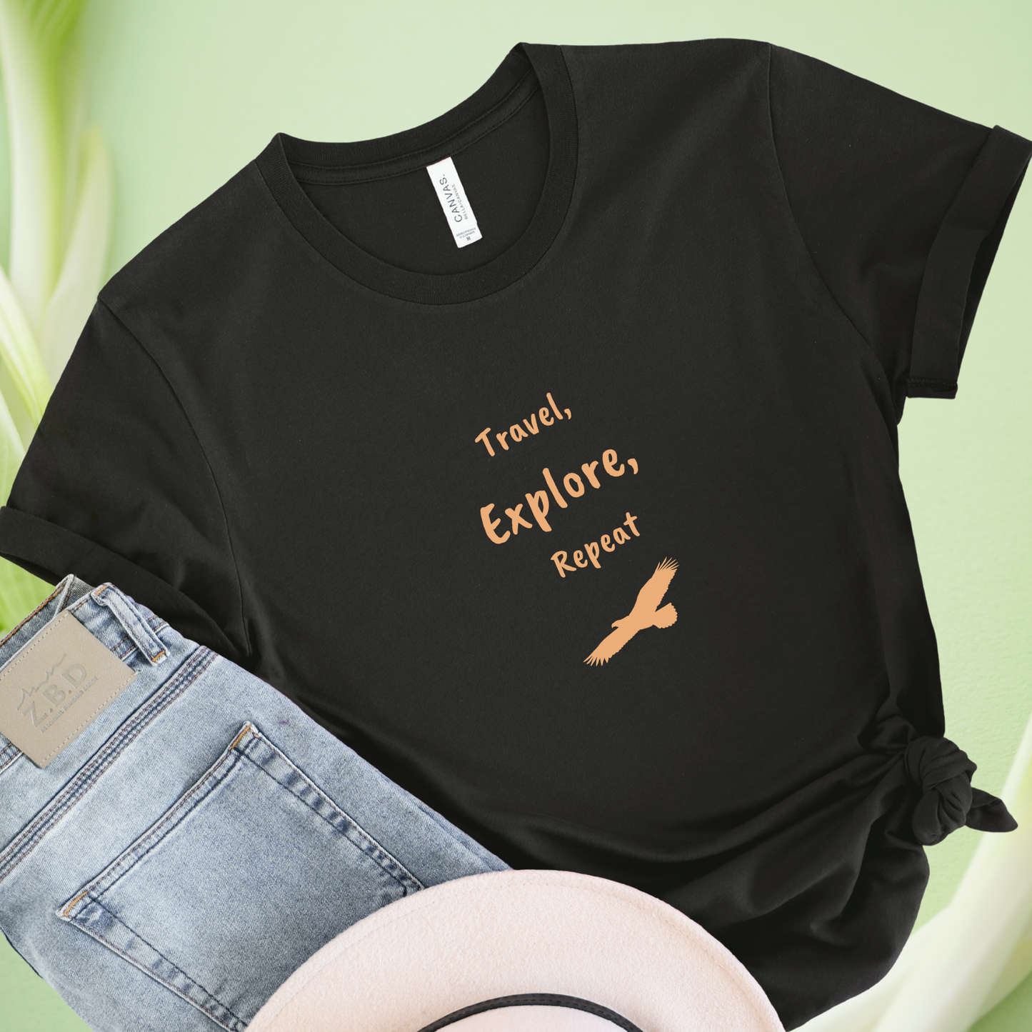 Travel, explore, repeat , Eagle travel T-shirt for Woman