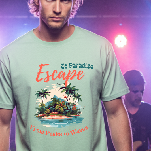 Escape to Paradise Tropical Travel T-shirt