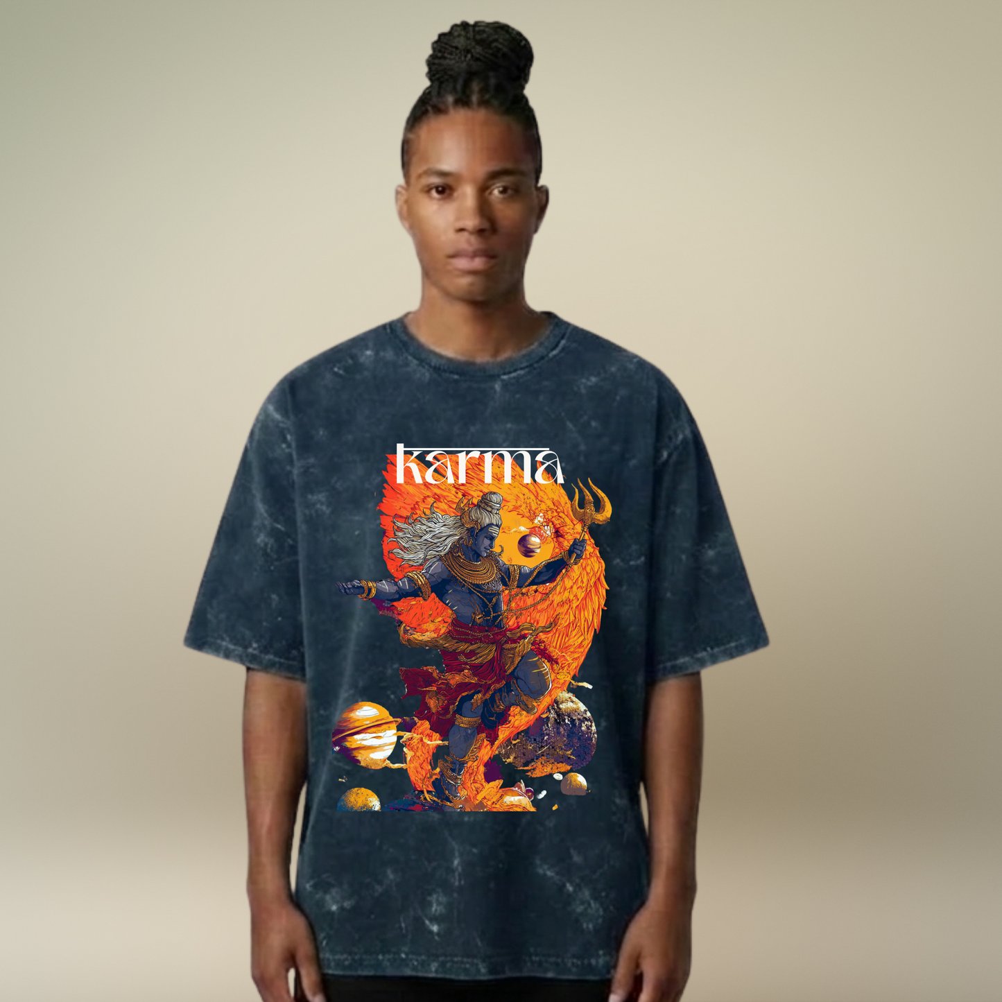 Karma - Acid Wash Tee