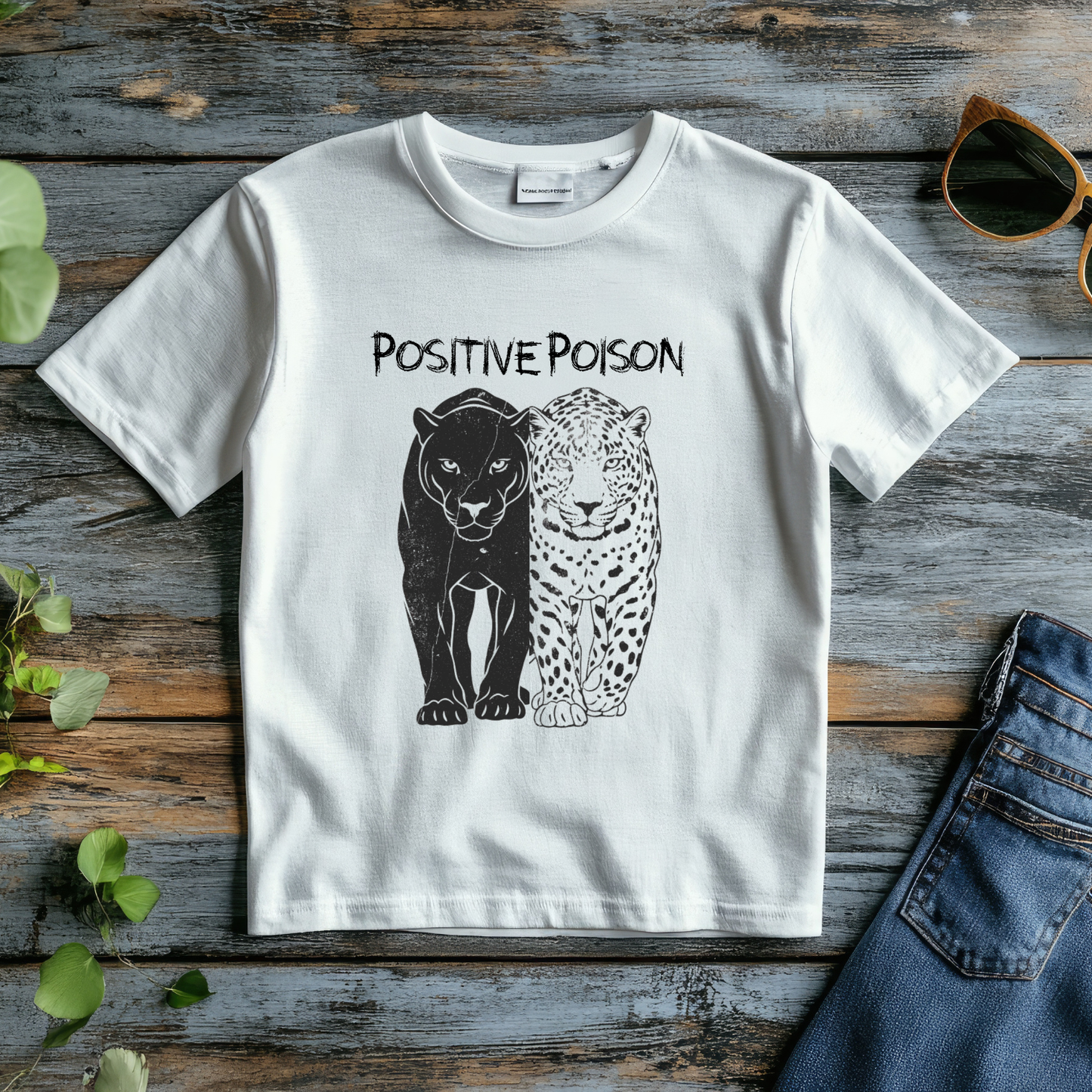 Positive Poison - Pure Cotton White T-shirt for Men