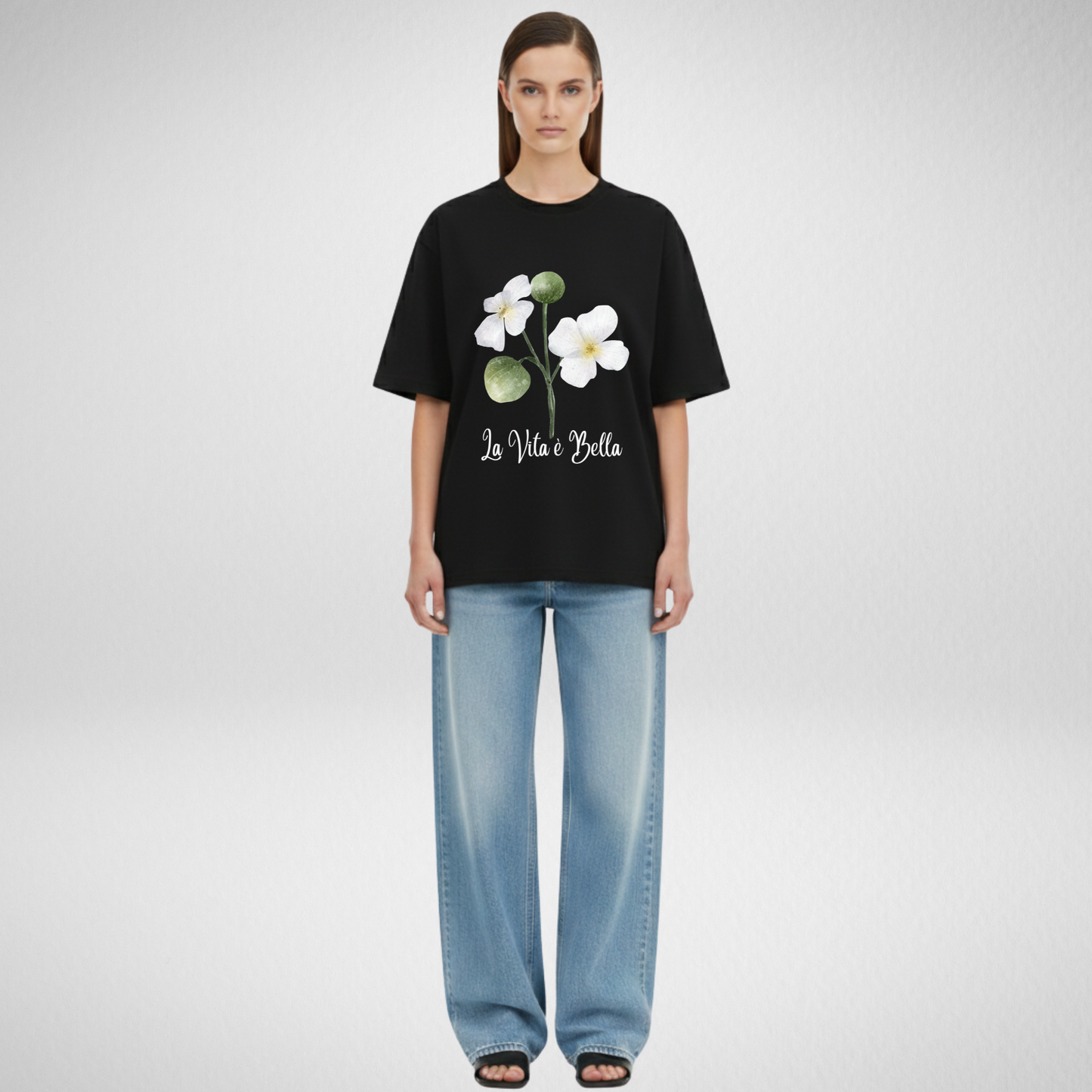 Life is Beautiful Floral T-shirt