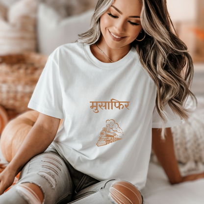 Musafir train travel t-shirt for Woman
