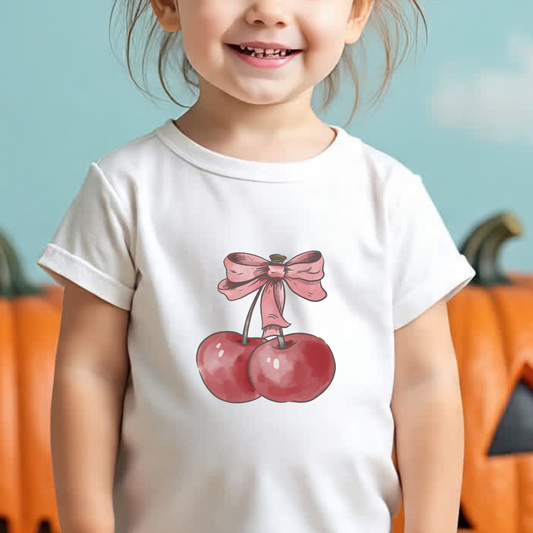 Cherry Kid's Crew Neck T-Shirt