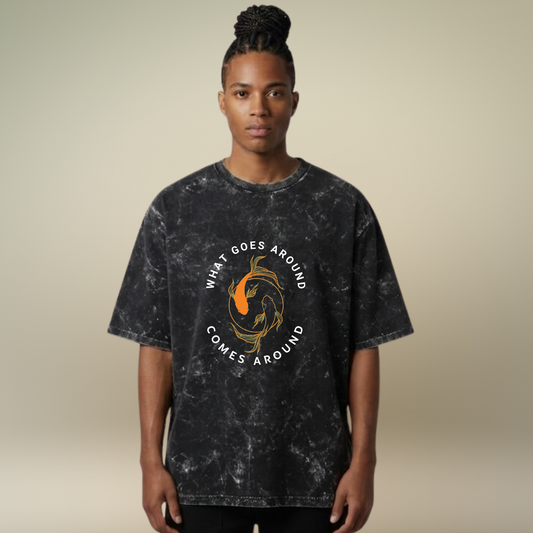 Chakravyuh- the viscous cycle - Acid Wash Tee