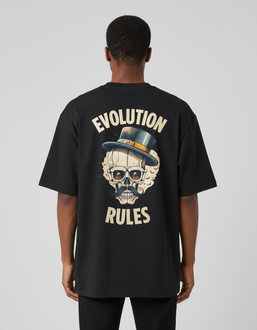 Evolution Rules Gothic Oversized T-shirt