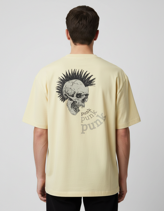 Punk Lover Oversized Gothic Skull T-shirt